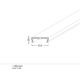 Difuzor C klip transparent (HS) l 3