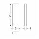 Magnetický úchyt M02, 6x20x2mm, 5 párů, set