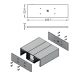 Koncovka VARIO30-08 + 2x30-03, stříbrná, pár