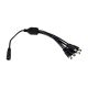 Kabel rozbočovací, 5x vidlice, zásuvka