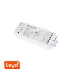 Wifi Tuya + RF led přijímač stmívač 5x3A, 12-36VDC. Spolupracuje s dálkovými ovladače dimLED.
