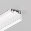 Oblíbený rohový led profil se sklonem 60/30°. Hliník, bílý lak. Výhodou je kompletní příslušenství - difuzory, koncovky, úchytky. Šířka pásku max. 10 mm 
Max. délka profilu je 4m, prodej na cm!! 