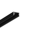 Nejužší černá led lišta v naší nabídce pro max. 8mm pásky.  Designové podsvícení soklů, schodiště, nábytku, zvýraznění linií, orientační osvětlení. Vnitřní osvětlení úložných prostor v nábytku. 