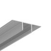 LED profil pro zapuštění do SDK v jedné rovině s povrchem. Pro souvislé světelná linie. LED pásky max. 12mm šířky.  