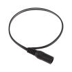 Kabel DC JACK 5.5/2.1 samice - drát 25 cm černý