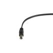 Kabel DC JACK 5.5/2.1 samec - drát 25 cm černý