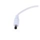 Kabel DC JACK 5.5/2.1 samec - drát 10 cm bílý