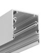 LED profil pro výkonná přisazená nebo zavěšená svítidla, stříbrný, průřez 53x53mm, délka 2m, pro LED pásek do 33mm, difuzory C10 klip