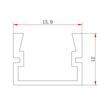 Profil PDS - BOX H, černý elox l 2