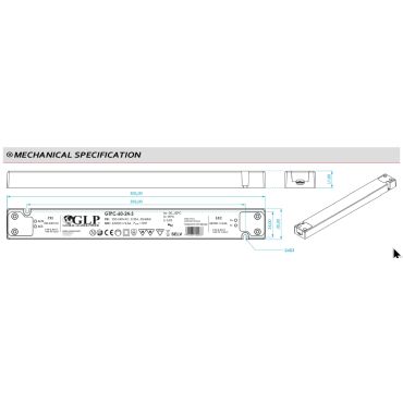 Zdroj GLP GTPC-60-12-S, 12V 5A 60W SLIM