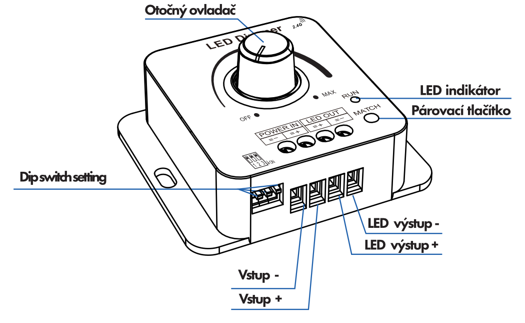 V1-ks rotary dimmer - popis