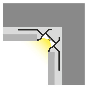 led profil do obkladu uni-tile12